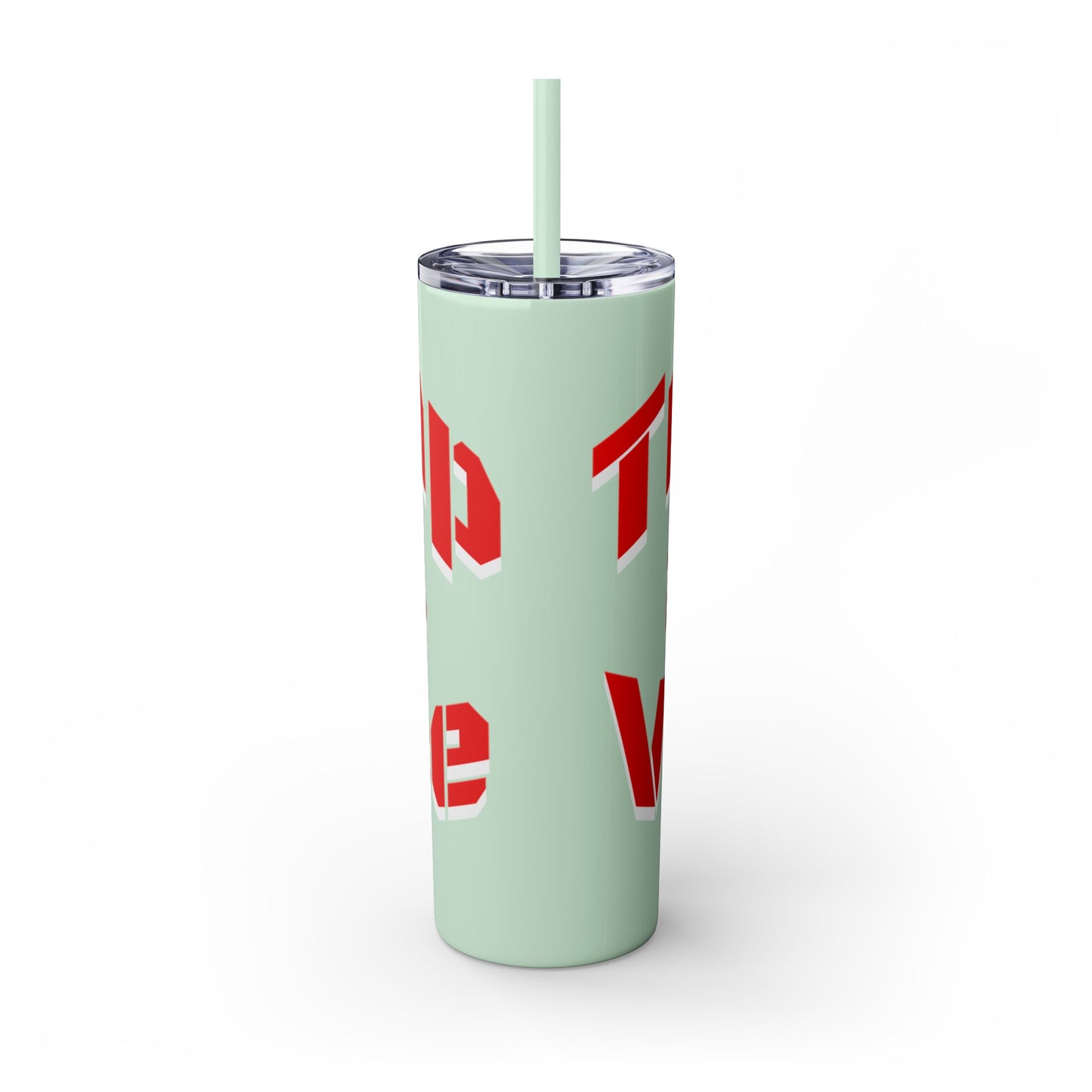 Bold 2024 Inspirational Skinny Tumbler with Straw – Perfect for Motivational Hydration