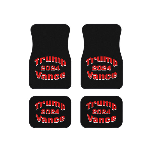 Trump 2024 Vance Car Mats Set - Durable Floor Mats for Political Enthusiasts